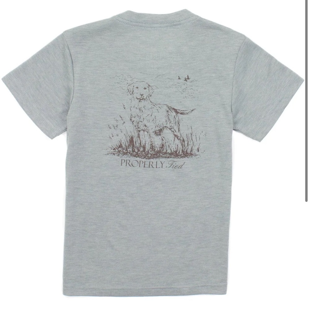 Properly Tied Portland Pocket Tee in Labrador Moss Grey